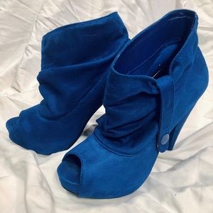 💎COBALT BLUE Suede High Heels💎